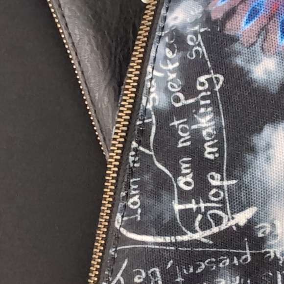 Desigual Women's Asymetrical Stylish Black /Multicolor Crossbody Bag. - Picture 3 of 15